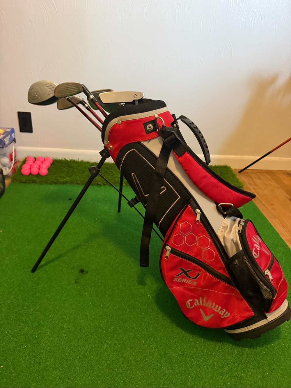 Callaway Xj junior club full set and stand bag Lefty